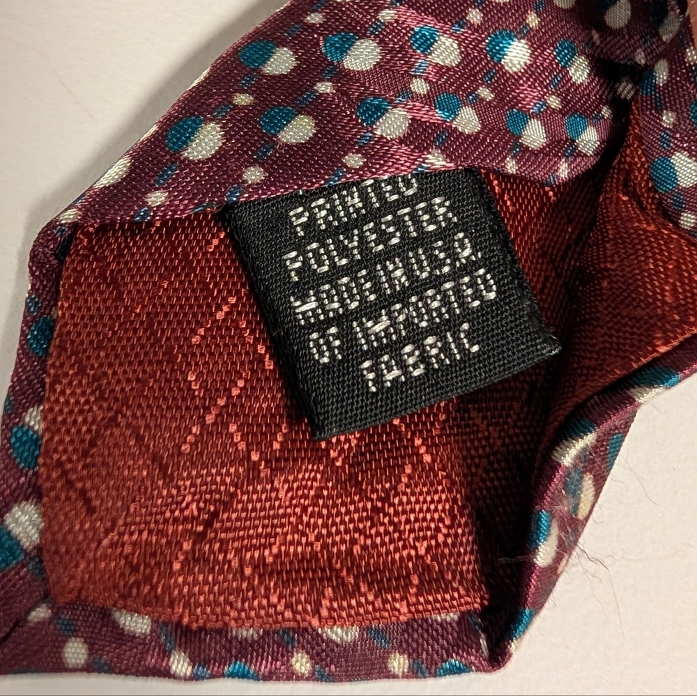 Christian Dior Monsieur Vintage Tie 80s 90s Abstract Swirl Geometric Retro - Picture 5 of 13
